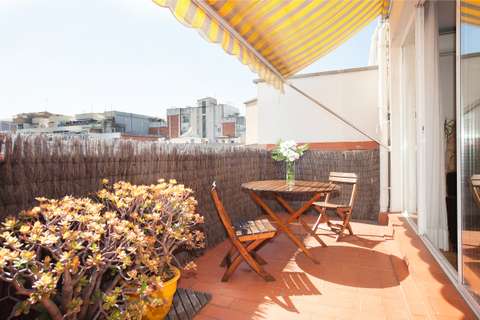 Alojamiento en Barcelona - Terraza del apartamento de alquiler Sant Pau 2