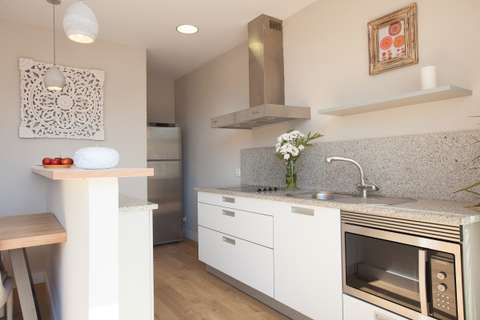 Alojamiento en Barcelona - Cocina del apartamento de alquiler Sant Pau 2