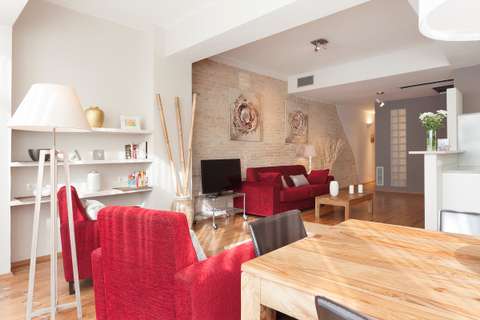 Apartments in Barcelona - Living-room of Sant Pau 5 apartment
