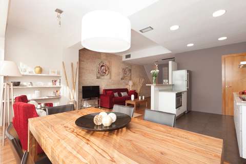 Apartments in Barcelona - Living-room of Sant Pau 5 apartment